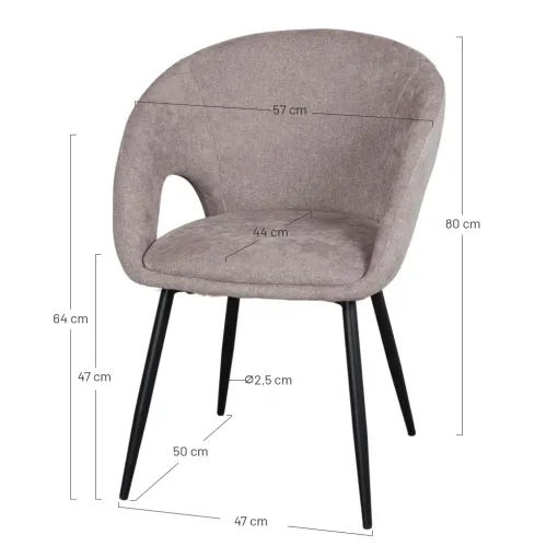 SILLA TAPIZADA GEMINI